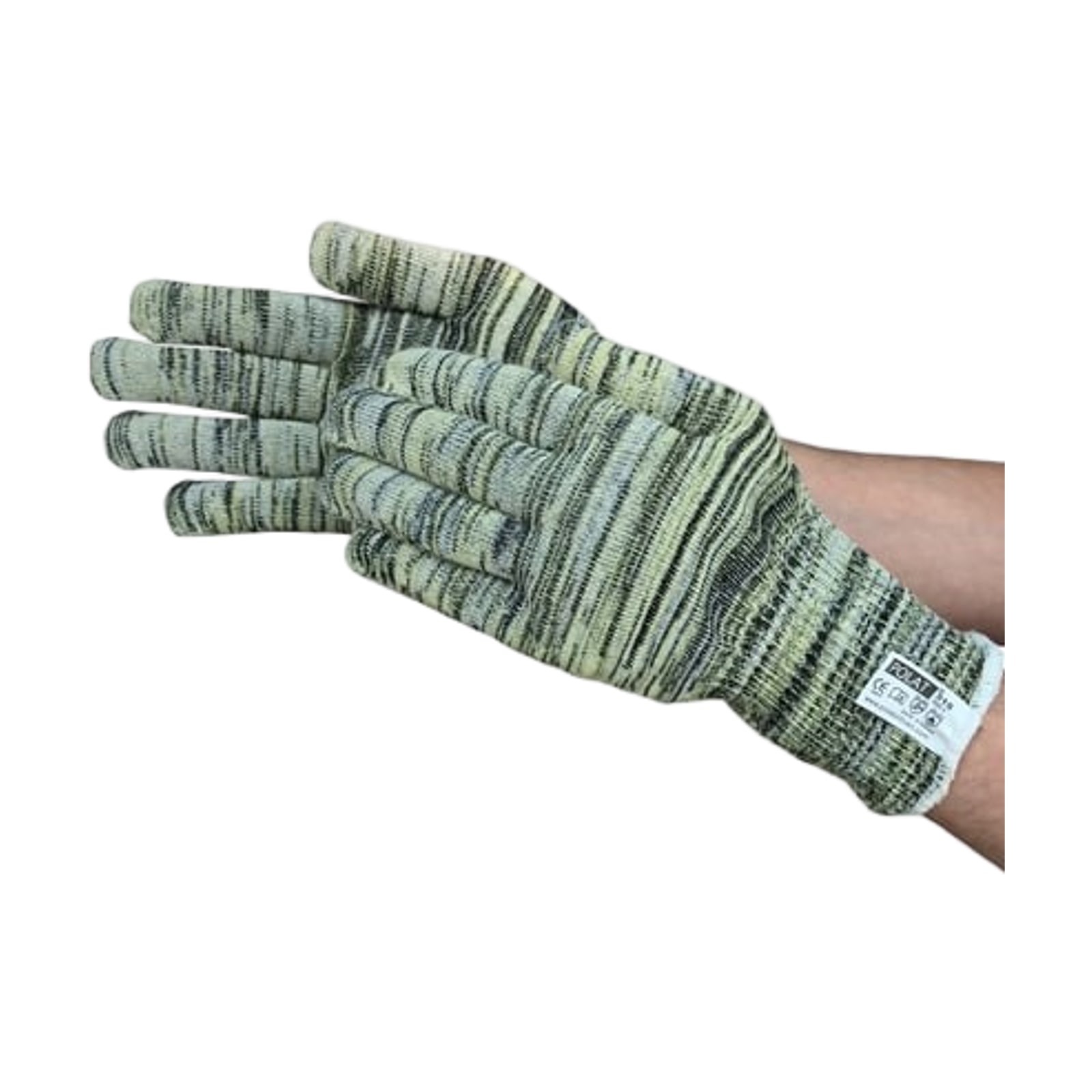 POLAT 325 Isıya ve Kesilmeye Dayanıklı Örgü İş Eldiveni (Level C), Para-Aramid, 13G