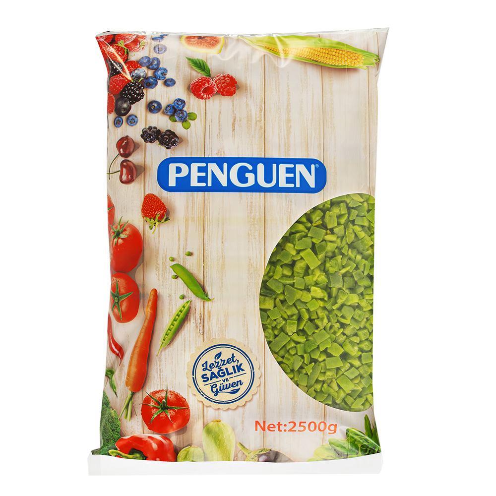 Dondurulmuş Yeşil Biber
